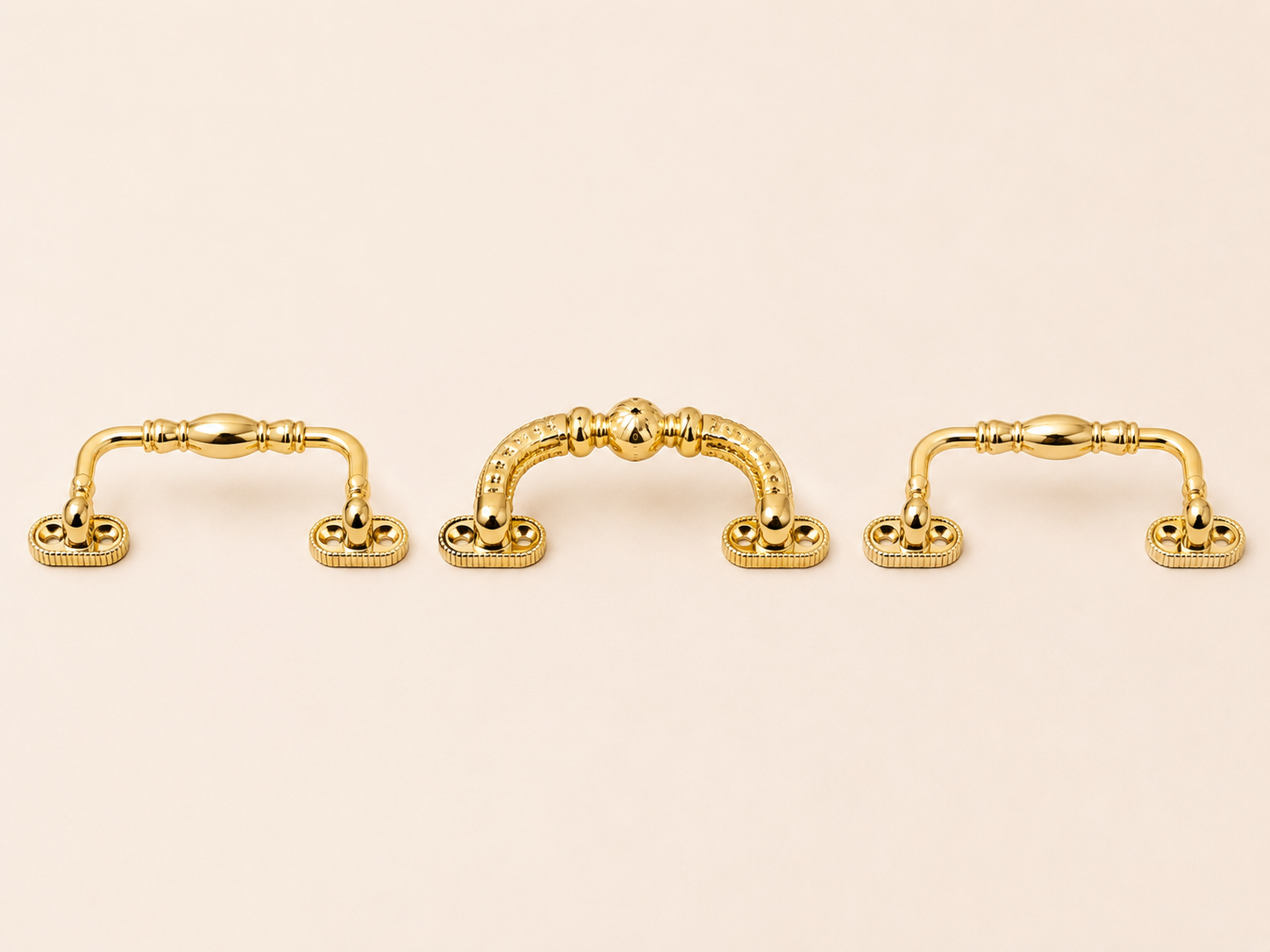 Gold vacuum-metallised handles for gift boxes and mithai trays